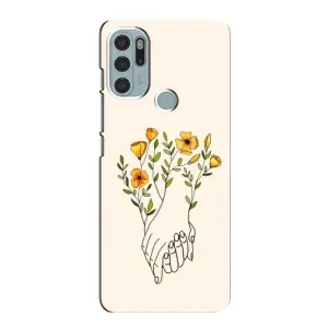 Чехол с принтом «Руки любви» для Motorola MOTO G60s