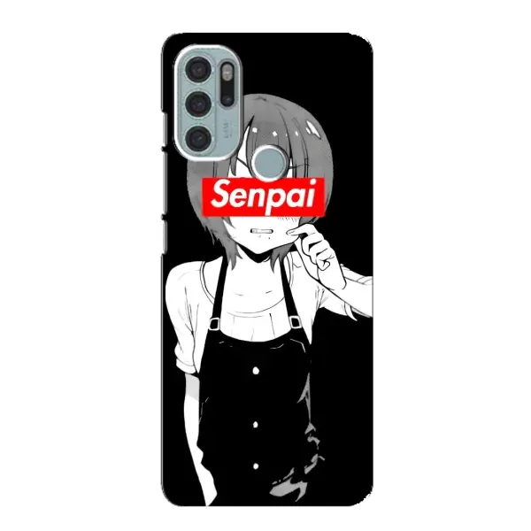 Чехол с принтом «Senpai» для Motorola MOTO G60s