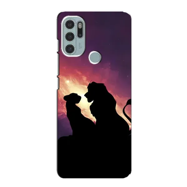 Чехол с принтом «Силуэт Симба и Налу» для Motorola MOTO G60s Чехол с принтом «Силуэт Симба и Налу» для Motorola MOTO G60s