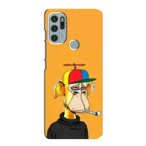 Чехлы с Обезьянами NFT для Motorola MOTO G60s (AlphaPrint) (Скучающая Обезьяна NFT)