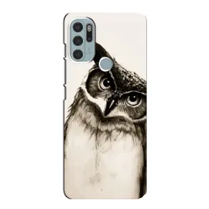 Чехол с птицами на Motorola MOTO G60s (VPrint) (Сова)
