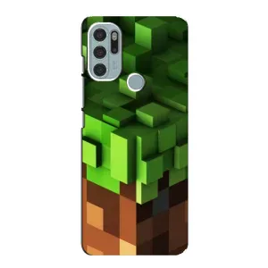 Чехол Майнкрафт на Motorola MOTO G60s (AlphaPrint) Minecraft (текстура Майнкрафт)