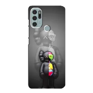 Чохол з принтом «Тіло Bearbrick» для Motorola MOTO G60s
