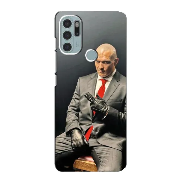 Чехол с принтом «Усик Hitman» для Motorola MOTO G60s