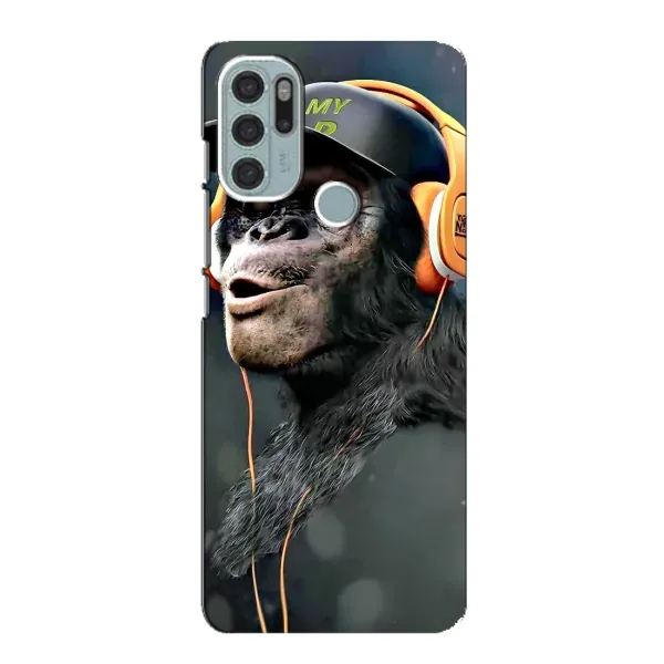 Чохол з принтом «В навушниках» для Motorola MOTO G60s