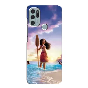 Чехол с мультфильмом Моана Motorola MOTO G60s (Моана с веслом)
