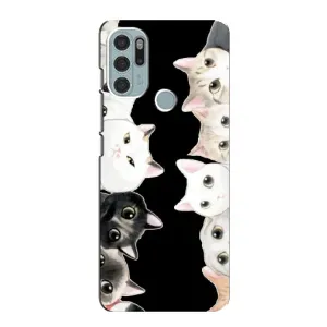 Чехол на Мото G60s с Котами (VPrint) (Взгляд котов)