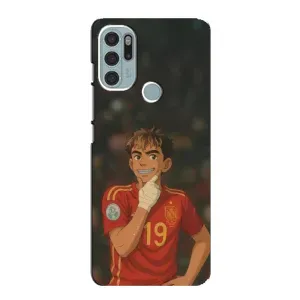Чехол с футболистом Ламин Ямаль Motorola MOTO G60s (Ямаль аниме)