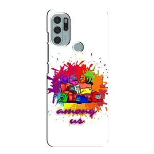 Чехол Амонг Ас для Motorola MOTO G60s (AlphaPrint) (Яркий АмонгАс)