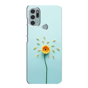 Чехлы с Цветами для Motorola MOTO G60s (VPrint) (Желтый цветок)