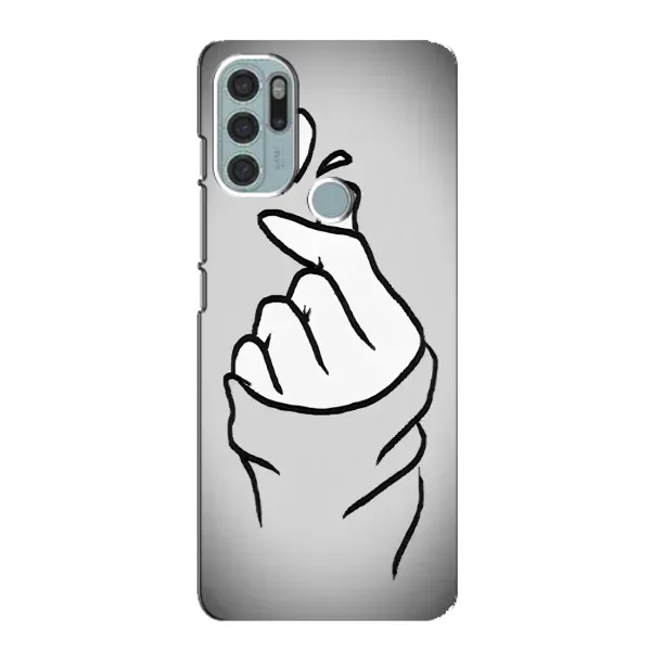 Чехол с принтом «Значок Love» для Motorola MOTO G60s