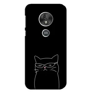 Чехол с рисунком кот на Motorola MOTO G7 Play (Равнодушный кот)