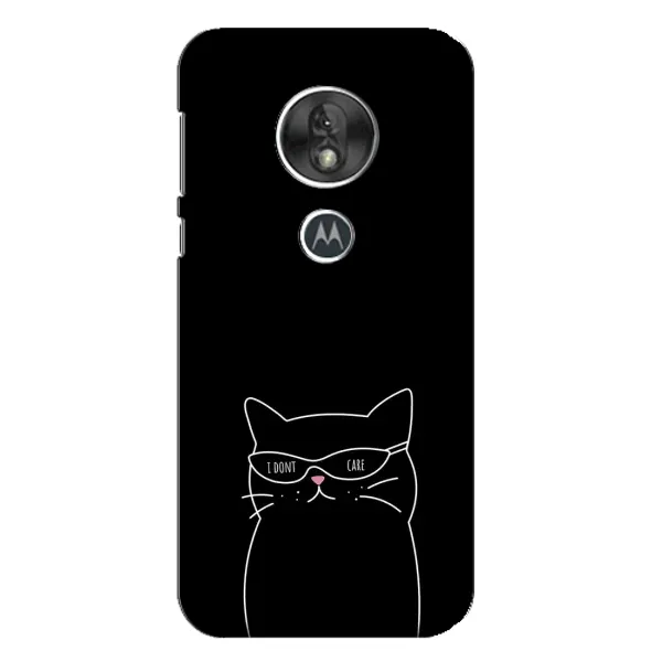 Чехол с принтом «Равнодушный кот» для Motorola MOTO G7 Play
