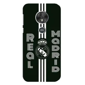 ФК Реал Мадрид чехлы для Motorola MOTO G7 Play (AlphaPrint) (черно белый Реал)