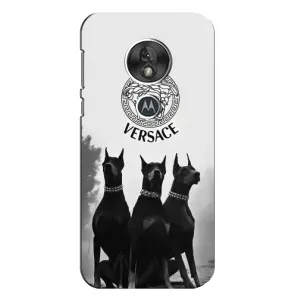 Чехлы VERSACE для Мото G7 Плей (PREMIUMPrint) (Доберман Версаче)