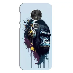 Чехол с Обезьянами Motorola MOTO G7 Play - (AlphaPrint) (Горилла в наушниках)