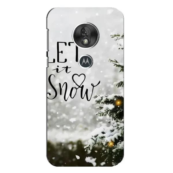 Чехол с принтом «Let it snow» для Motorola MOTO G7 Play