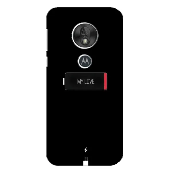 Чехол с принтом «Love battery» для Motorola MOTO G7 Play Чехол с принтом «Love battery» для Motorola MOTO G7 Play