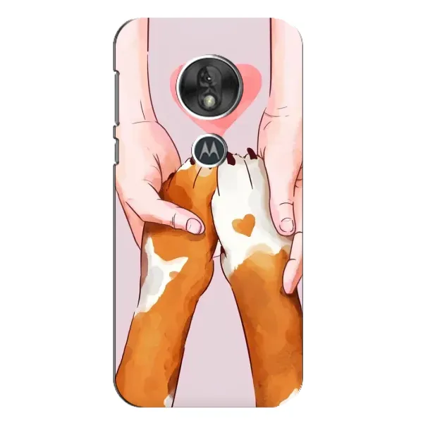 Чехол с принтом «Любовь к собакам» для Motorola MOTO G7 Play