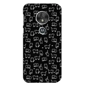 Чехол с принтом для Motorola MOTO G7 Play (AlphaPrint) Модные коты (Меленькие котики)