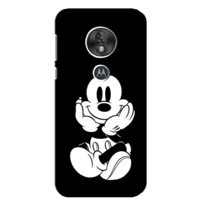 Эксклюзивный чехол для Motorola MOTO G7 Play (AlphaPrint - Мультяшные) (Микки на черном)