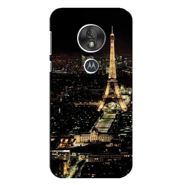 Чохол з принтом «Нічний Париж» для Motorola MOTO G7 Play