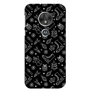 Новогодние, Праздничные Чехлы для Motorola MOTO G7 Play - 2024 год (Новогодний фон)