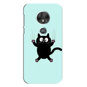 Чехол с принтом для Motorola MOTO G7 Play (AlphaPrint) Модные коты (Падающий кот)