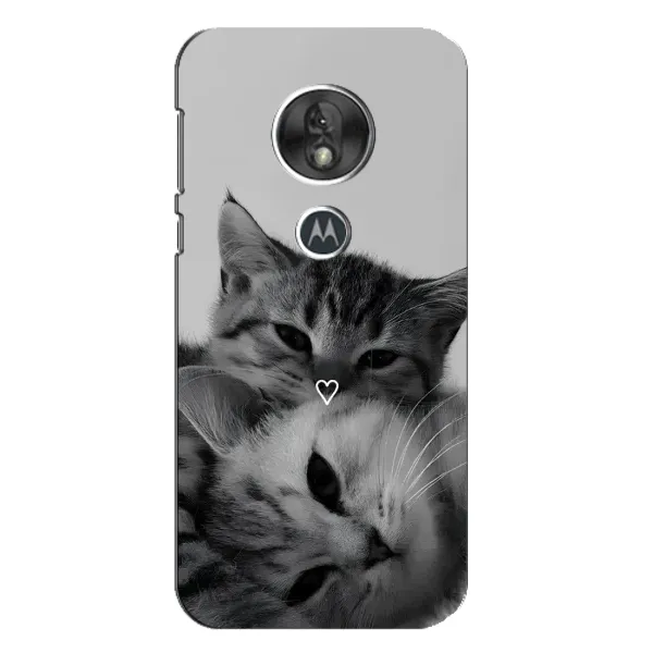 Чехол с принтом «Пара котов» для Motorola MOTO G7 Play