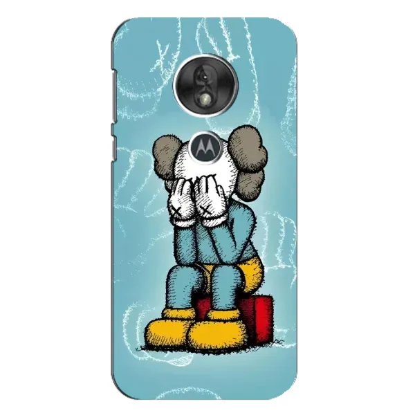 Чехол с принтом «Плач Bearbrick» для Motorola MOTO G7 Play