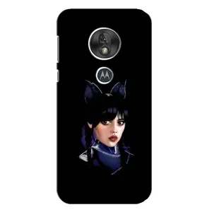 Чехлы Венсдей на Motorola MOTO G7 Play Уэнсдей (AlphaPrint) (серьезная Уэнздей)