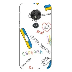 Чехлы Доброго вечора, ми за України для Мото G7 Плей (AlphaPrint) (Стикер)