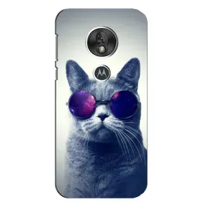 Чехол с принтом для Motorola MOTO G7 Play (AlphaPrint) Модные коты (Стильный кот)