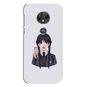 Чехлы Венсдей на Motorola MOTO G7 Play Уэнсдей (AlphaPrint) (Уэнздей и Вещь)