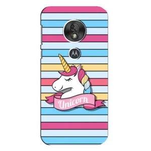 Чехол для Мото G7 Плей - (Единорожки - Новинки) (AlphaPrint) (Unicorn)