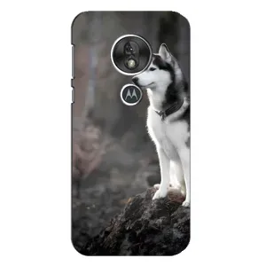 Чехол с Хаски для Motorola Moto G7 Play - (AlphaPrint)