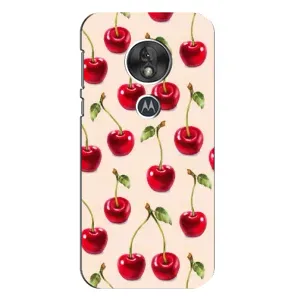 Чехлы с Фруктами для Motorola MOTO G7 Play (VPrint) (Вишня)