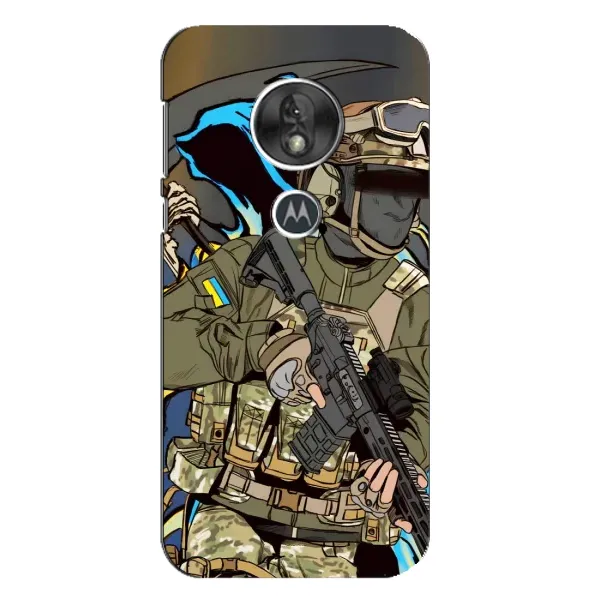 Чехол с принтом «Воин ВСУ» для Motorola MOTO G7 Play