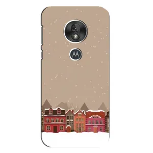 Новогодние, Праздничные Чехлы для Motorola MOTO G7 Play - 2024 год (Зимний город)