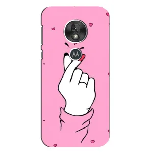 Чехол с принтом для Motorola MOTO G7 Play (AlphaPrint - Знак сердечка)
