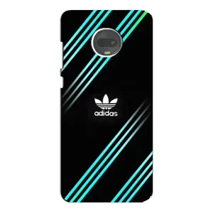 Чохли Адидас для Motorola MOTO G7 Plus (AlphaPrint) (Адідас з полосами)