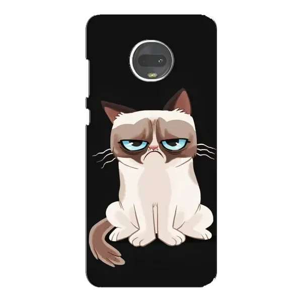 Чехол с принтом «Грустный кот» для Motorola MOTO G7 Plus