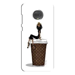 Чохли Луі Вітон для Motorola MOTO G7 Plus (AlphaPrint - LOUIS VUITTON) (кава LOUIS VUITTON)