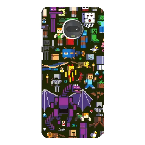 Чехол с принтом «Коллаж Майнкрафт» для Motorola MOTO G7 Plus Чехол с принтом «Коллаж Майнкрафт» для Motorola MOTO G7 Plus