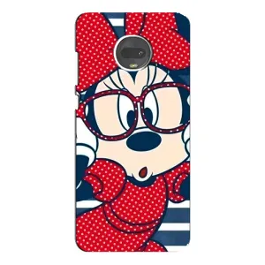 Міккі Маус чохол для Motorola MOTO G7 Plus (AlphaPrint - Мультяшні) (Маус в окулярах)