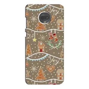 Новорічні, Святкові Чохли для Motorola MOTO G7 Plus - 2024 год (Новорічні пряники)