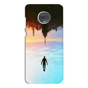 Чохол з людиною павуком для Motorola MOTO G7 Plus - (AlphaPrint) (Людина павук)
