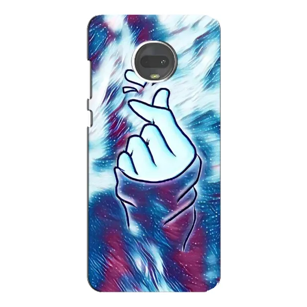 Чехол с принтом «Радужное сердце» для Motorola MOTO G7 Plus