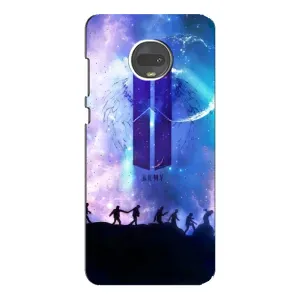 Чехлы BTS для Motorola MOTO G7 (AlphaPrint) (Army BTS)