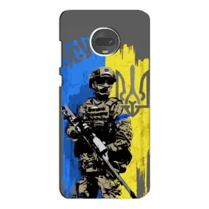 Чехлы с картинкой ЗСУ для Motorola MOTO G7 (AlphaPrint) (АРТ солдат)